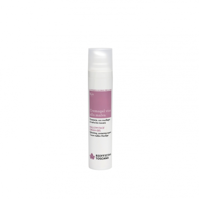 CREMAGEL-BIOFFICINATOSCANA-VISO-ALLA-MALVA.jpg 8003140490863-Cremagel viso alla malva 50 ml - BIOFFICINA TOSCANA